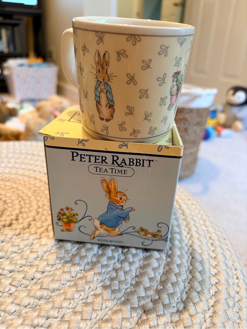 Wedgwood Cream and Blue Peter Rabbit Mug - Wedgwood